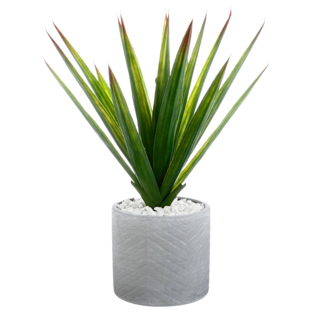 Planta artificiala ALOE VERA, inaltime 48 cm, ghiveci ceramic
