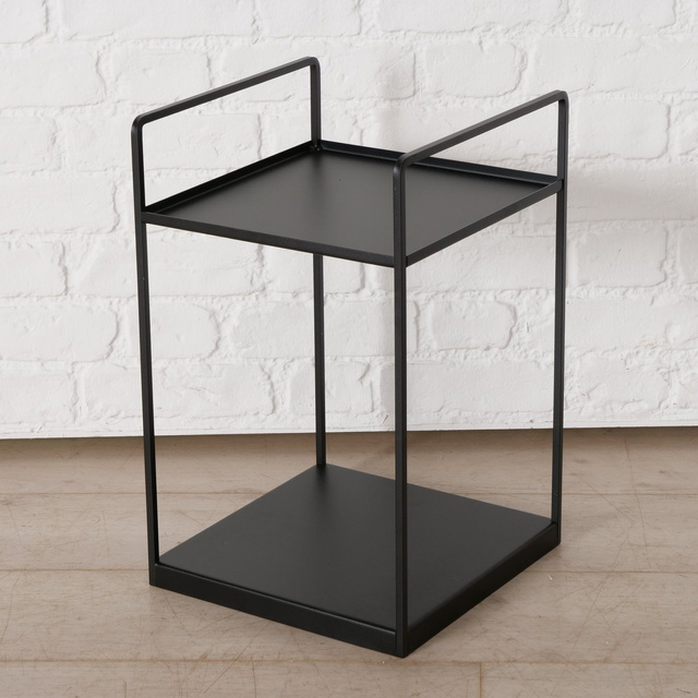 Set 2 măsuțe de cafea loft Como, negru