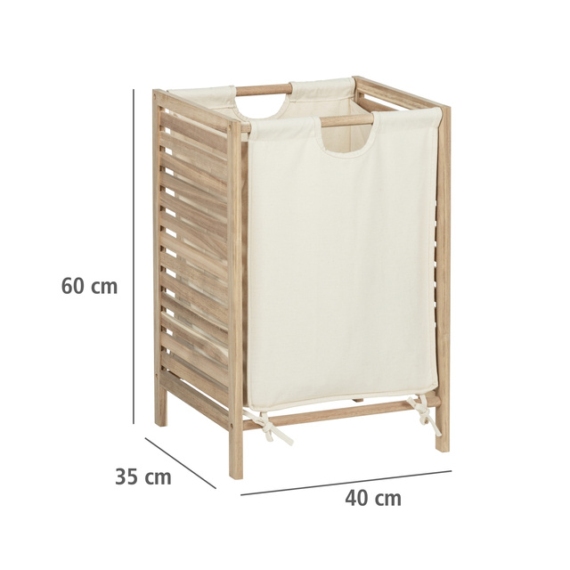 Cos de rufe ACINA cu cadru din lemn de salcam, 48 l, WENKO