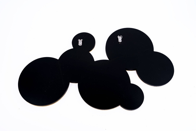 Set oglinzi rotunde, decor - 61,5 x 37 cm