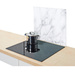 Placă de protecție din sticlă MARBLE WHITE pentru aragaz – mare, ZELLER, model 5