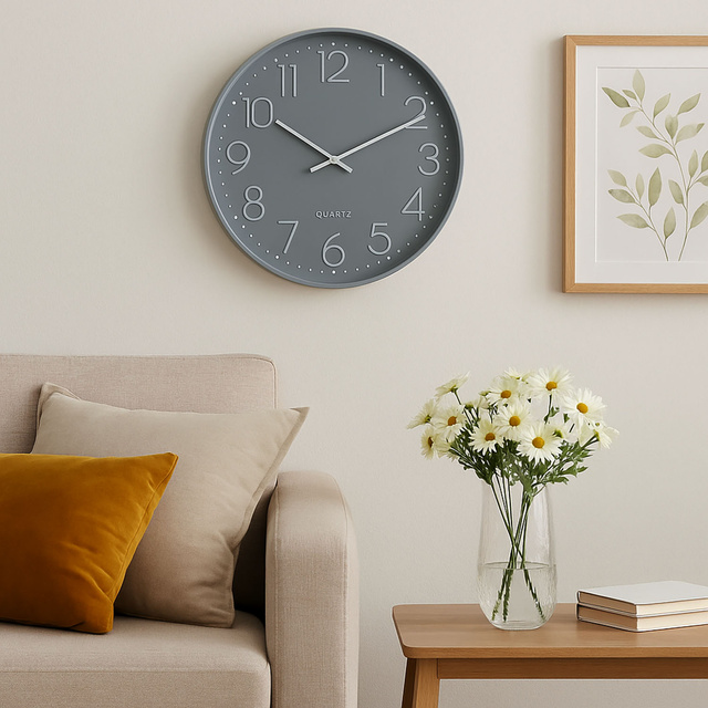 Ceas de perete cu cadran transparent, Ø 50 cm