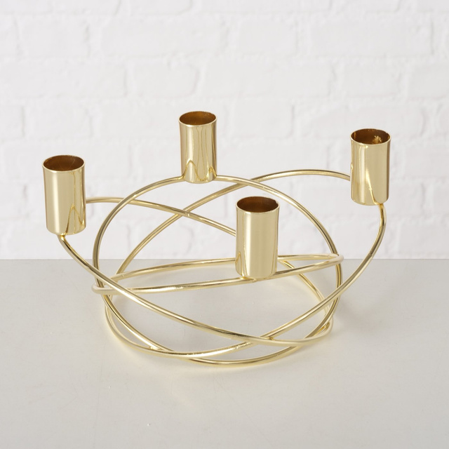 Suport de lumanare metalic pentru 4 lumanari, DELIAH