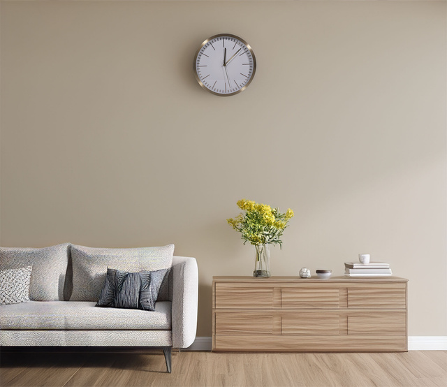 Ceas de perete cu elemente aurii, Ø 30 cm