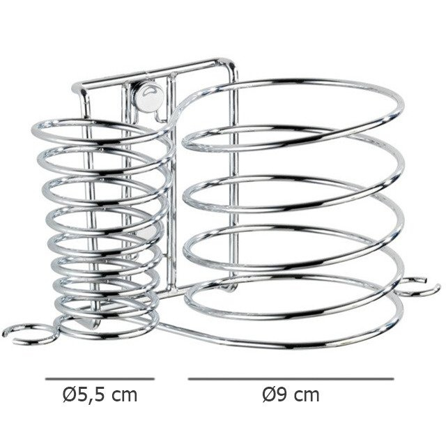 Suport MILANO pentru uscător de păr și placă de îndreptat, 2 în 1, WENKO