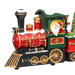 Scenă de sărbătoare, trenul lui Moș Crăciun, mobil cu sunet, 38 cm