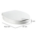 Capac de toaletă Secura Comfort WENKO cu închidere easy-close, scaun de toaletă confortabil Duroplast Easy-Close
