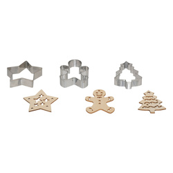 Forme de Crăciun pentru turtă dulce, 3 bucăți