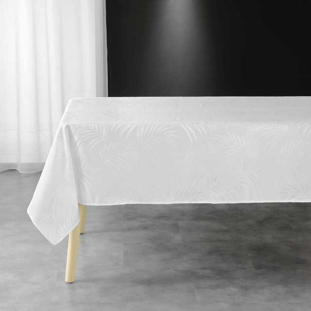 Fata de masa dreptunghiulara Jacquard PLUMETTE, 140 x 240 cm