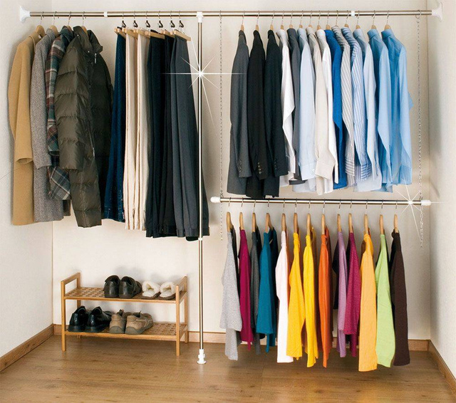 Organizer telescopic pentru haine - 3 piese, WENKO