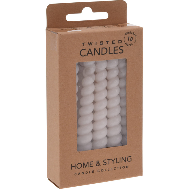 Lumânări spirale de masă din parafină, 10 cm