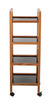 Etajeră mobilă din lemn de salcâm FONDI, 4 niveluri, înălțime 101,5 cm