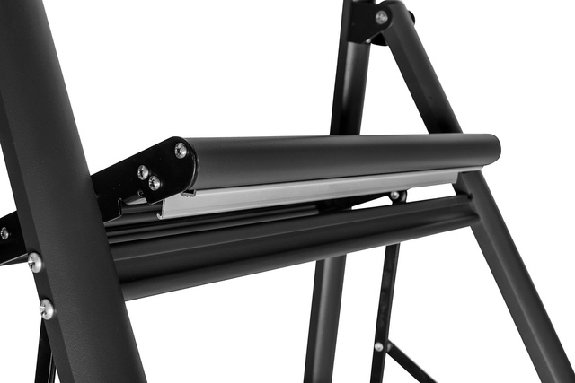 Scara pliabila, 2 trepte, Negru, WENKO