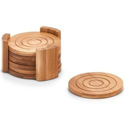 Suport pentru pahar, suport, 100% bambus - 7 elemente în set, ZELLER