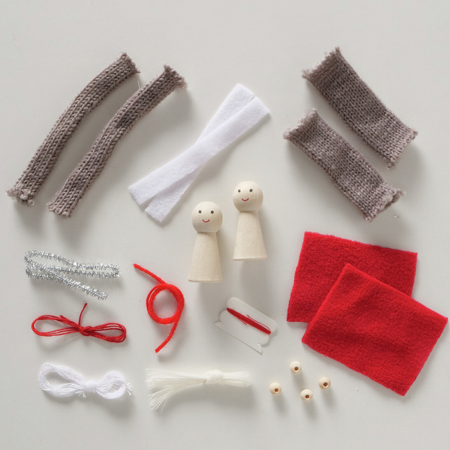 Set DIY pentru crearea de decorațiuni, 2 figurine.