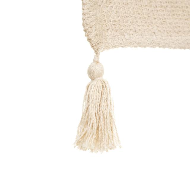 Covor pentru copii din bumbac, Ursulet cu franjuri, 90 x 60 cm