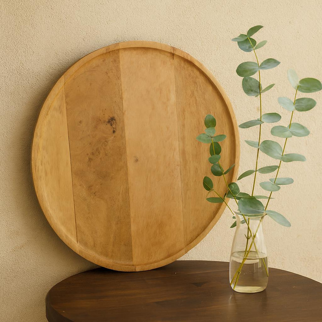 Farfurie din lemn LIL, Ø 38 cm