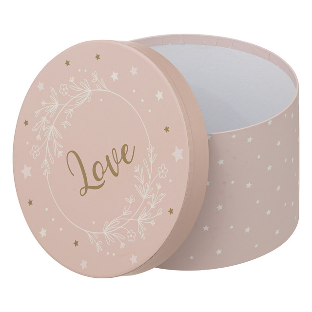 Cutii de depozitare pentru jucarii rotunde THALIE, set de 3 cutii