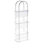 Raft pentru depozitare cu 3 niveluri, Alb, 84x28x14,5 cm, Five