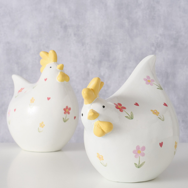 Figurina de Paste mica, in forma de gaina, Blumi, inaltime 17 cm