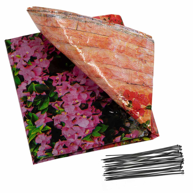 Husa pentru balcon cu flori, 5 m x 85 cm