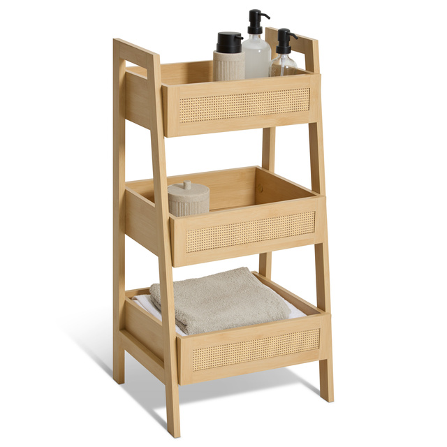 Raft cu polițe din împletitură vieneză CANE, 40 x 34,2 x 80 cm