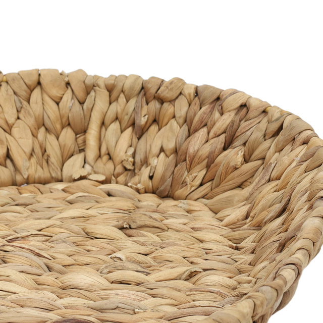 Coș oval din nuiele din hyacinth acvatic BRAID, 28 x 35 cm