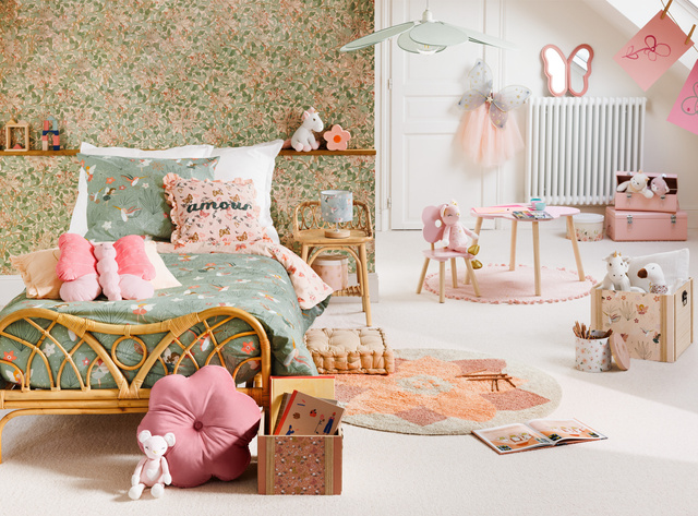 Lenjerie de pat pentru copii PRINTED FAIRY, bumbac, 140 x 200 cm