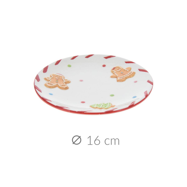 Farfurie de Crăciun, 16 cm, TURTĂ DULCE