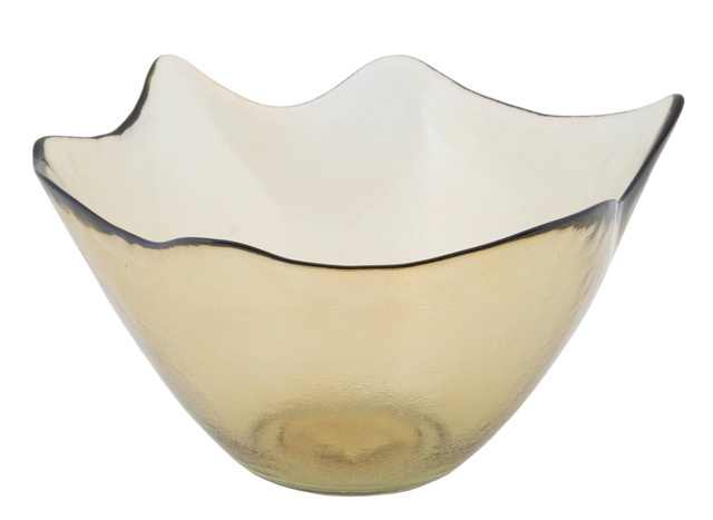 Bol decorativ din sticla reciclata, Ø 30 cm