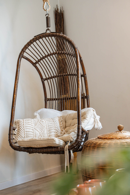 Perna decorativa din bumbac MACRALINA, macrame, 30 x 50 cm