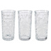 Set 3 pahare cu model, 380 ml