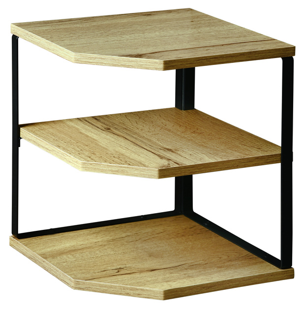 Raft bucatarie coltar cu trei polite, 26 x 28 cm