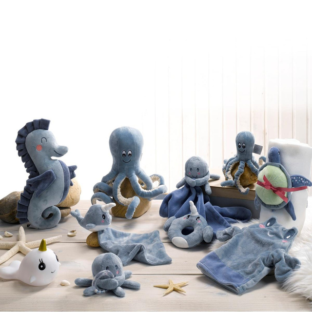 Pătură pentru bebeluși din bumbac FORET cu mascota