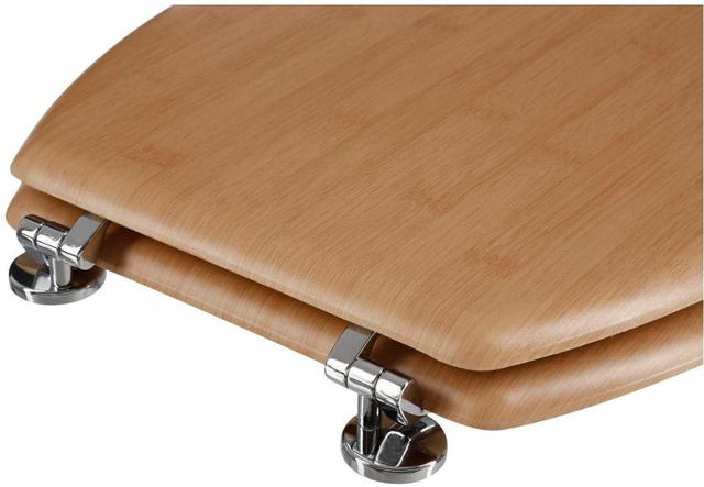 Capac WC MDF, efect bambus, universal