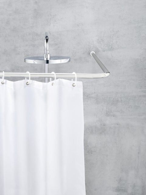 Bara universală pentru perdea de duș, Ø 2 cm, crom, WENKO, argintie