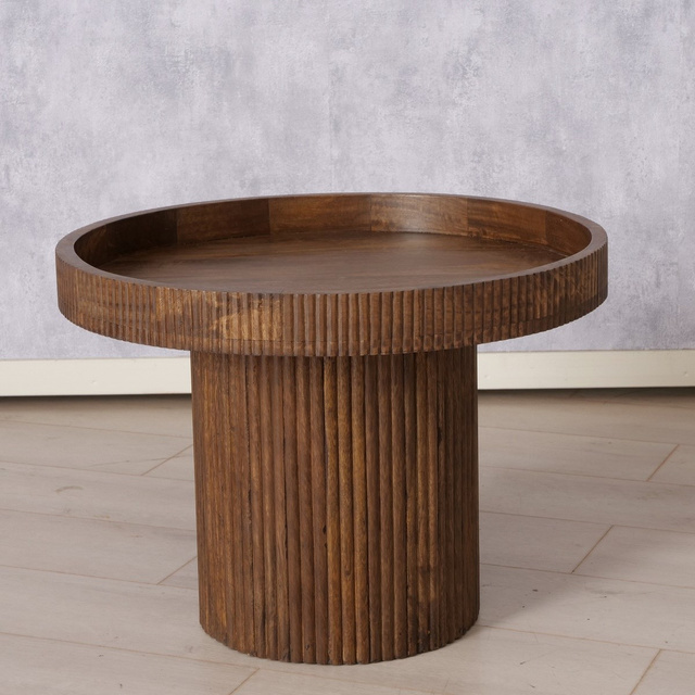 Masuta de cafea din lemn de mango Riffel, 45 x 60 cm