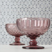 Cupa pentru desert si inghetata, sticla roz, Ø 12 cm