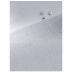 Tablă magnetică pentru notițe INOX + 3 magneți, 60x80 cm, ZELLER