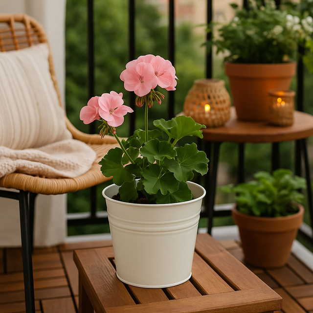 Capac pentru ghiveci din zinc, 17 x 15 cm