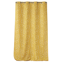 Perdea SAKURA, cu inele, model floral