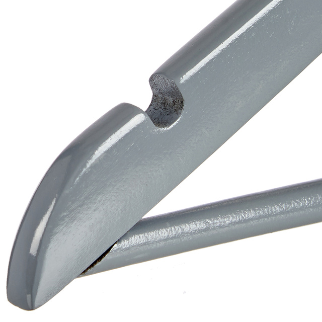 Umerașe de lemn pentru garderobă, gri, 3 bucăți