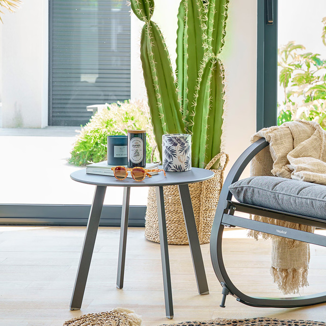 Masa rotunda de gradina SAONA, metal, Ø 50 cm