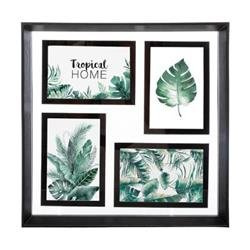 Rama cu 4 poze, 35 x 35 cm, plastic