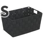 Coș ADRIA BLACK - recipient de depozitare, dimensiune S, WENKO, negru