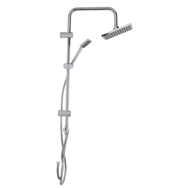 Coloana de dus cu cap de dus cu efect de ploaie, inox, inaltime 80 cm