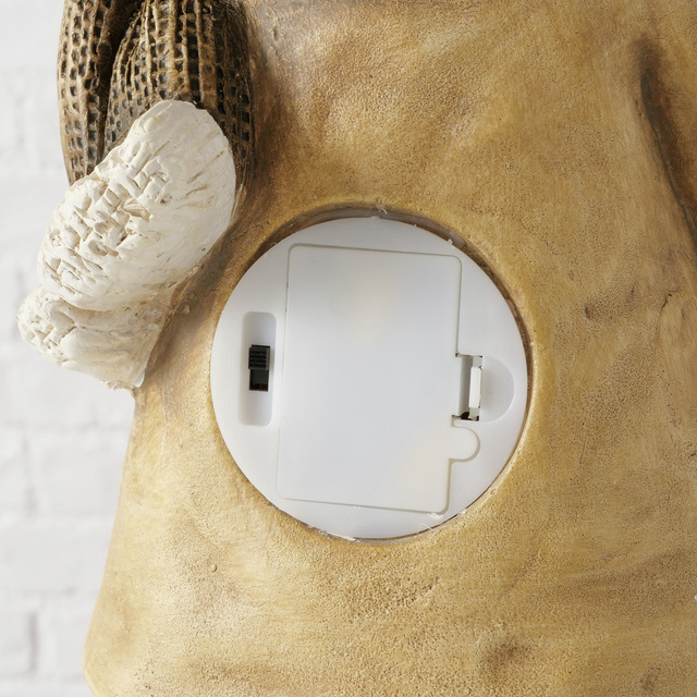 Figurina OSKAR cu iluminare LED, băiat cu cadouri 44,5 cm