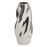 Vază argintie TWISTED SKY, ceramică