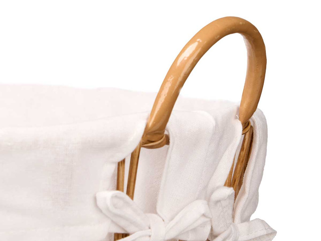 Coș de rufe țesut cu mânere, 42,5 x 55,6 x 40 cm