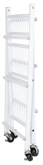 Suport pentru flori, metalic, 3 niveluri, cu roti